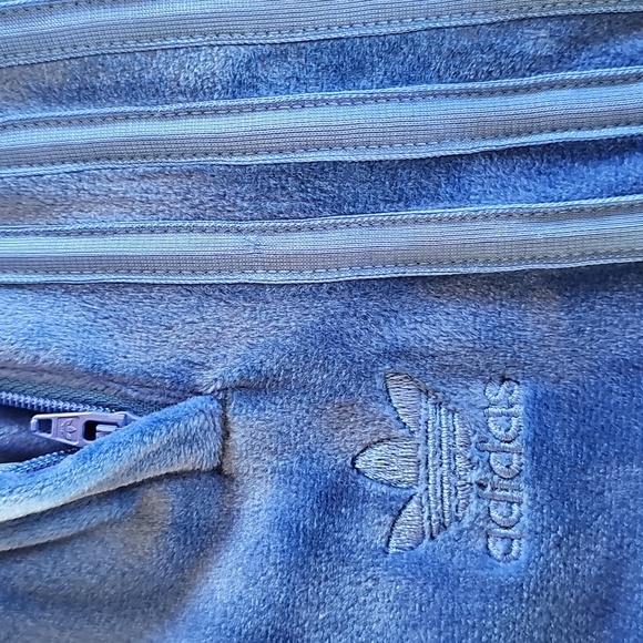 Adidas x Jeremy Scott Velvet Velour Wide Leg Track Pants - Picture 5 of 13